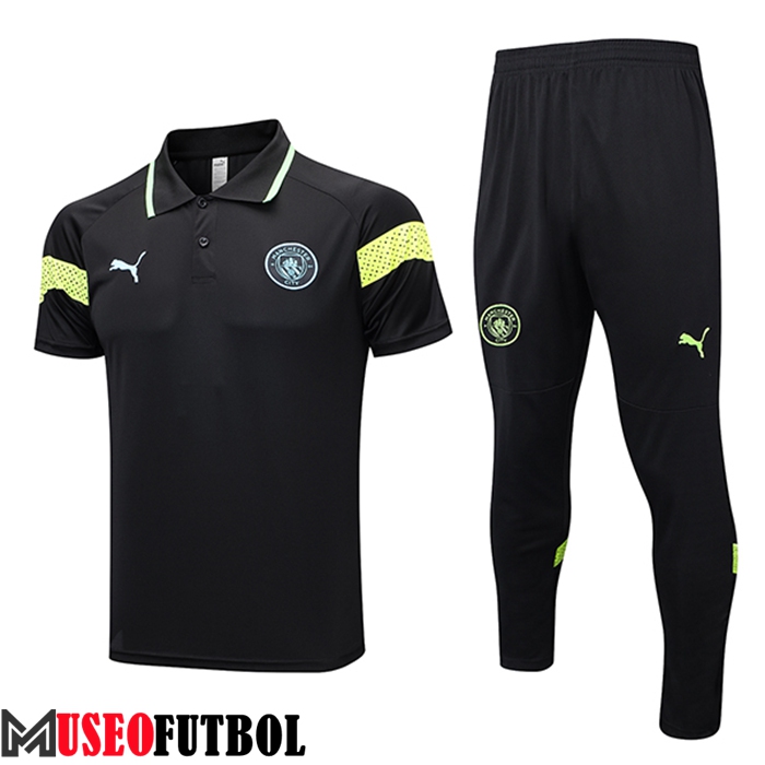 Camiseta Polo Manchester City Negro 2023/2024