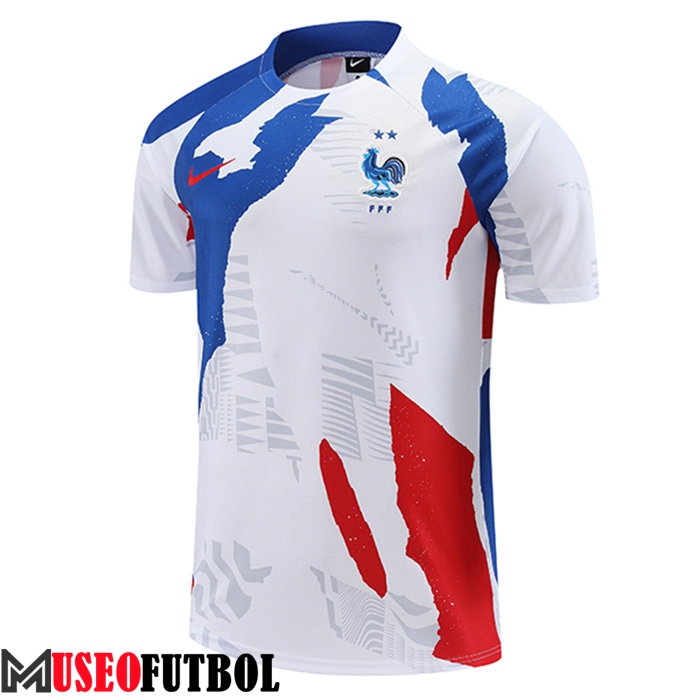 Training T-Shirts Francia Blanco/Rojo/Azul 2023/2024