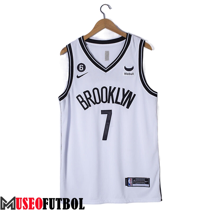 Camisetas Brooklyn Nets (DURANT #7) 2023/23 Blanco