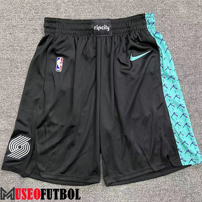 Cortos NBA Portland Trail Blazers Negro/Verde