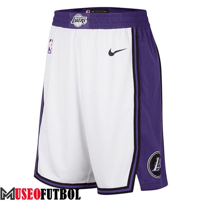 Cortos NBA Los Angeles Lakers Blanco/Violeta