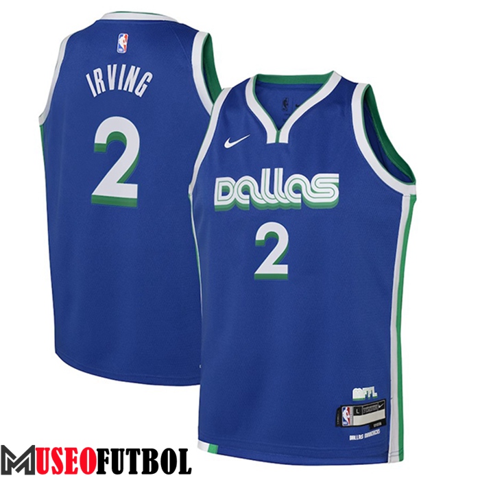 Camisetas Dallas Mavericks (IRVING #2) 2023/23 Azul City Edition