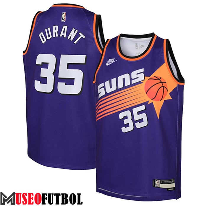 Camisetas Phoenix Suns (DURANT #35) 2023/23 Violeta Classic Edition