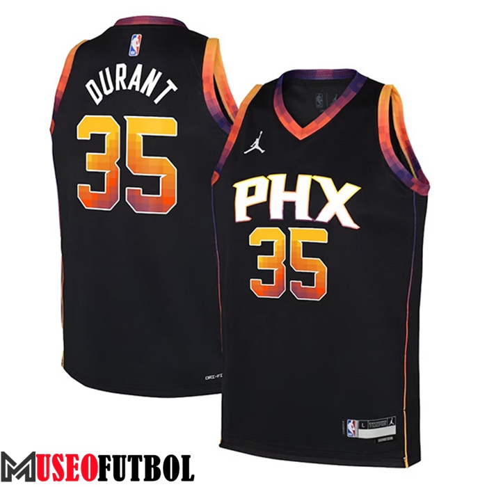 Camisetas Phoenix Suns (DURANT #35) 2023/23 Negro Statement Edition