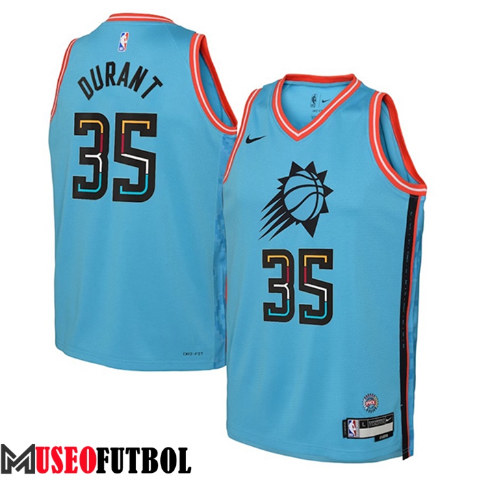 Camisetas Phoenix Suns (DURANT #35) 2023/23 Azul Claro City Edition