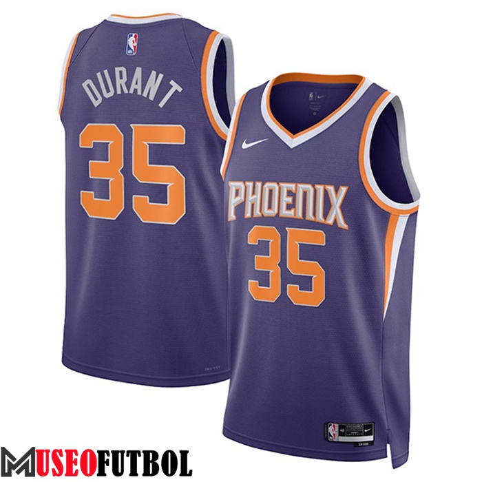 Camisetas Phoenix Suns (DURANT #35) 2023/23 Violeta Icon Edition