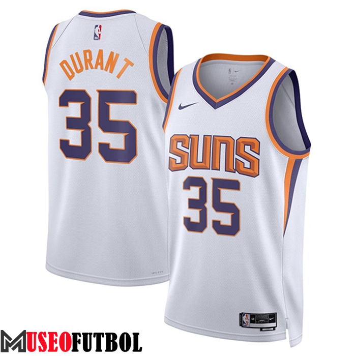 Camisetas Phoenix Suns (DURANT #35) 2023/23 Blanco Association Edition