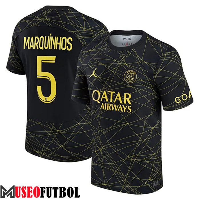 Camisetas De Futbol PSG (MARQUINHOS #5) 2023/2023 Fourth