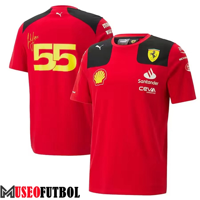 T-Shirt F1 Scuderia Ferrari Team Amarillo 2023