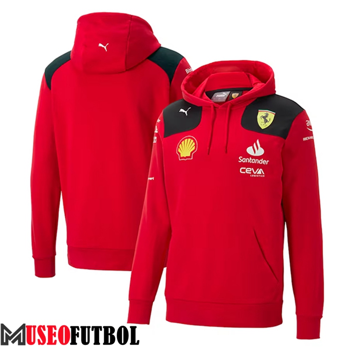 Sudadera Capucha F1 Scuderia Ferrari Team Amarillo 2023