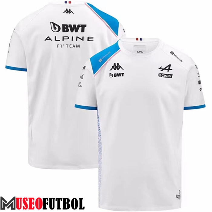 T-Shirt F1 Alpine Racing Team Blanco 2023