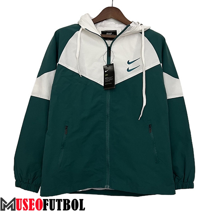 Rompevientos Nike Verde/Blanco 2023