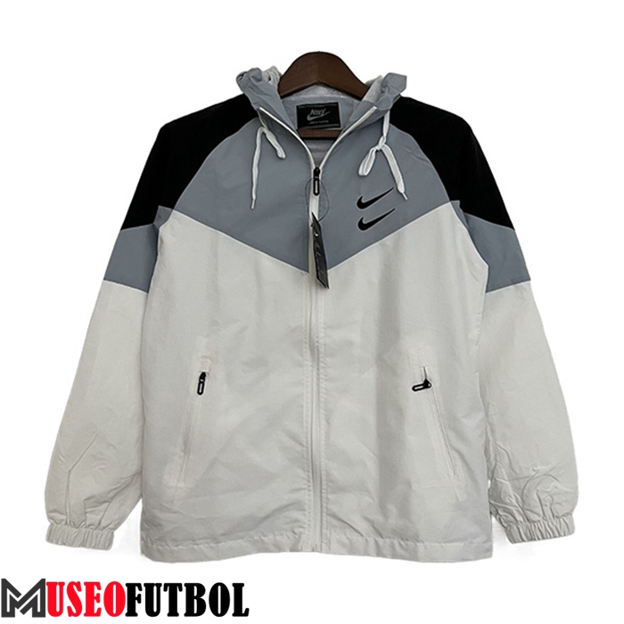 Rompevientos Nike Blanco/Gris 2023