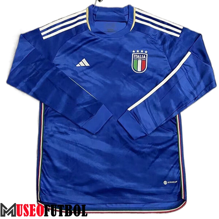 Camiseta Equipo Nacional Italia Manche Longue Primera 2023/2024