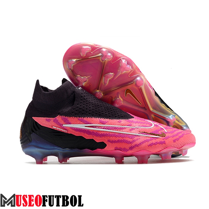 Nike Botas De Fútbol Phantom GX High Gang Elite DF Link FG Rosa