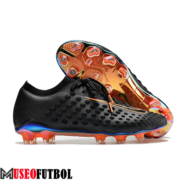 Nike Botas De Fútbol Phantom Ultra Venom FG Negro/Naranja