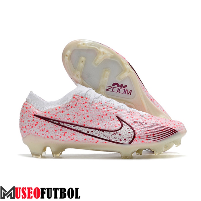 Nike Botas De Fútbol Air Zoom Mercurial Vapor XV Elite FG Rosa/Blanco