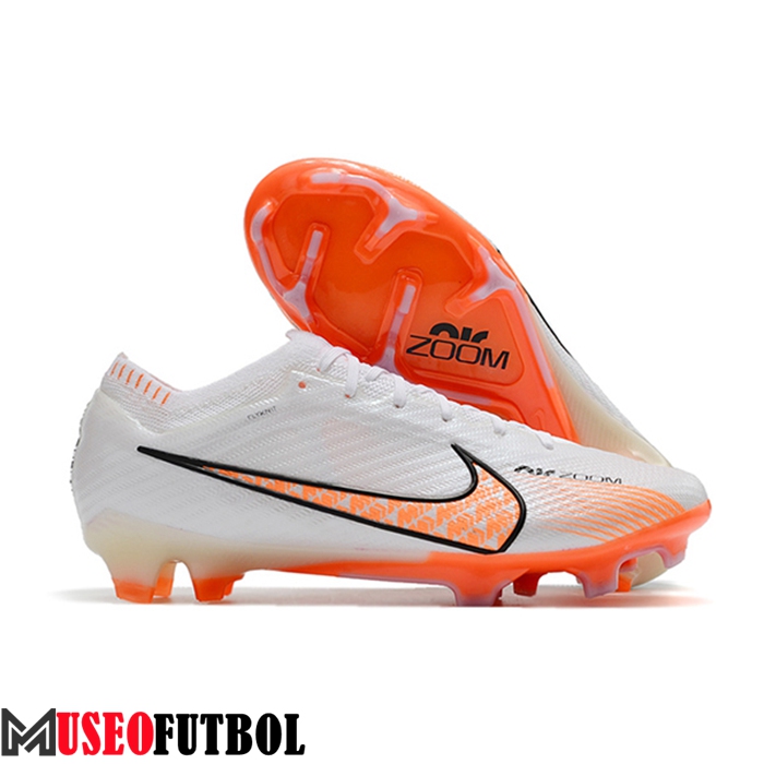 Nike Botas De Fútbol Air Zoom Mercurial Vapor XV Elite FG Blanco/Naranja