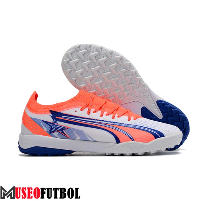 Puma Botas De Fútbol Ultra Ultimate TF Blanco/Rojo/Naranja/Azul