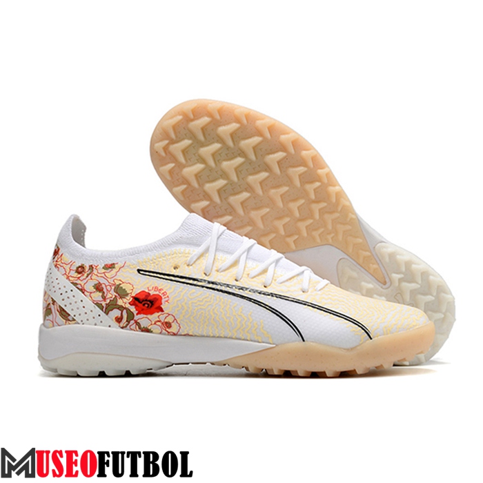 Puma Botas De Fútbol Ultra Ultimate TF Blanco/Amarillo