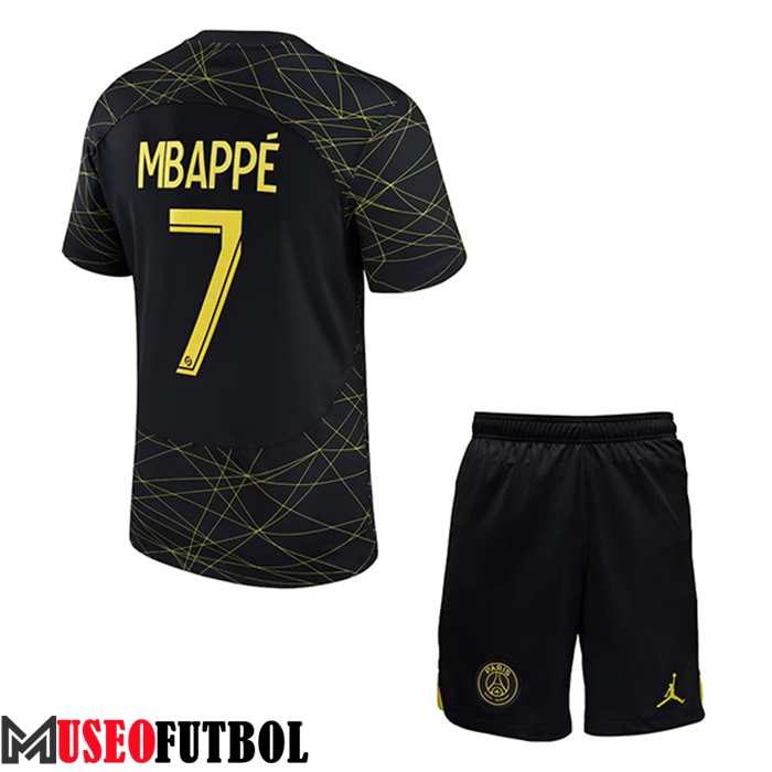 Camisetas De Futbol PSG (MBAPPÉ #7) Ninos Fourth 2023/2023