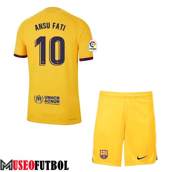 Camisetas De Futbol Barcelona (ANSU FATI #10) Ninos Fourth 2023/2023