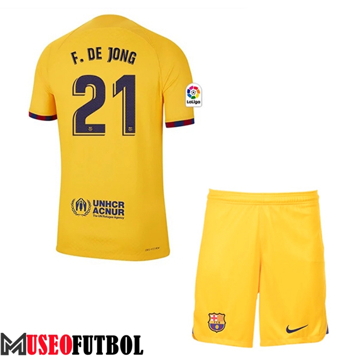 Camisetas De Futbol Barcelona (F.DE JONG #21) Ninos Fourth 2023/2023