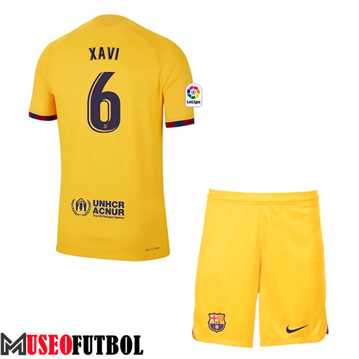 Camisetas De Futbol Barcelona (XAVI #6) Ninos Fourth 2023/2023