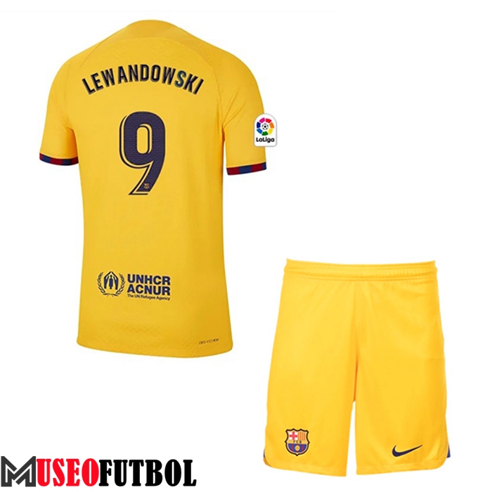 Camisetas De Futbol Barcelona (LEWANDOWSKI #9) Ninos Fourth 2023/2023