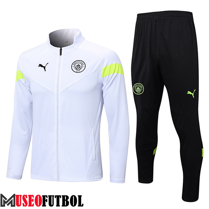 Chandal Equipos De Futbol - Chaqueta Manchester City Blanco 2023/2023