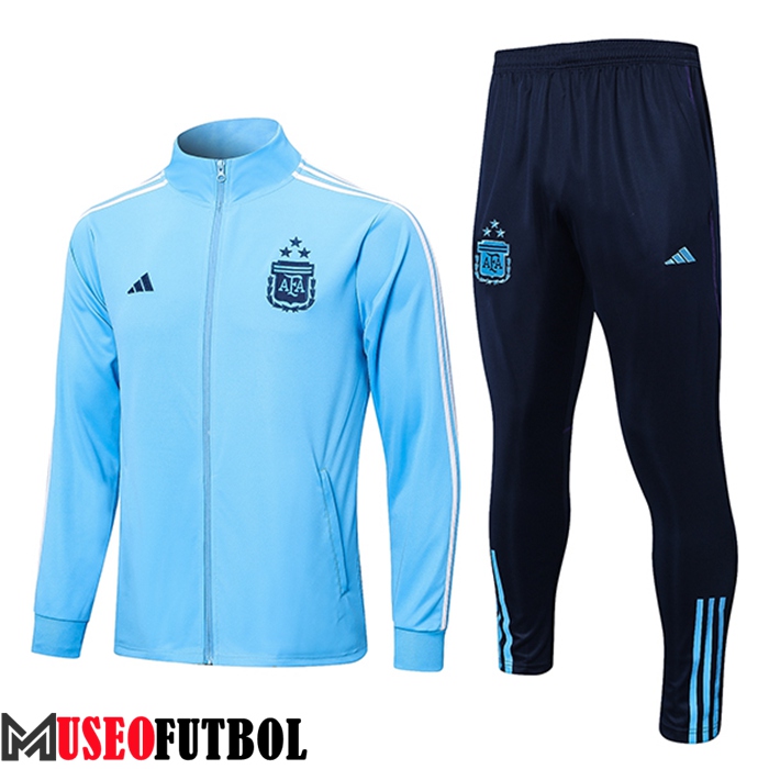 Chandal Equipos De Futbol - Chaqueta Argentina 3 Stars Azul Claro 2023/2023