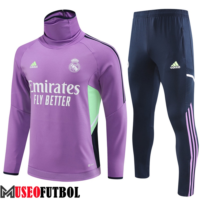 Chandal Equipos De Futbol Real Madrid High Collar Violeta 2023/2023