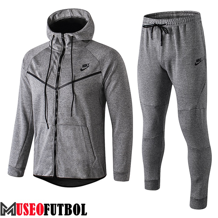 Chaqueta Con Capucha Chandal Rompevientos Chaqueta Nike Gris Claro 2022/2023