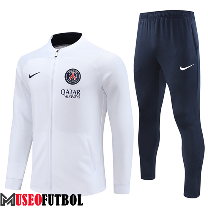 Chandal Equipos De Futbol - Chaqueta PSG Blanco 2022/2023