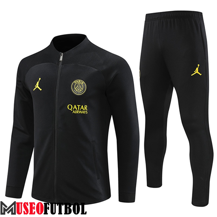 Chandal Equipos De Futbol - Chaqueta PSG Jordan Negro 2022/2023