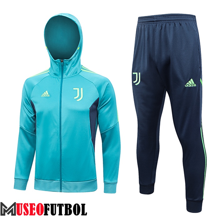 Chaqueta Con Capucha Chandal Rompevientos Chaqueta Juventus Verde 2023/2024