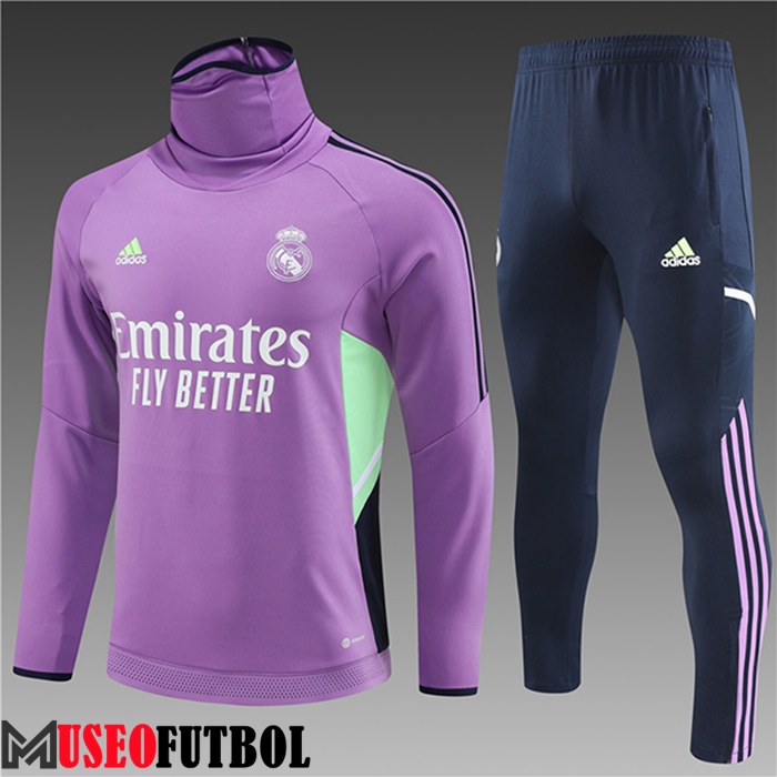 Chandal Equipos De Futbol Real Madrid High Collar Ninos Violeta 2023/2023