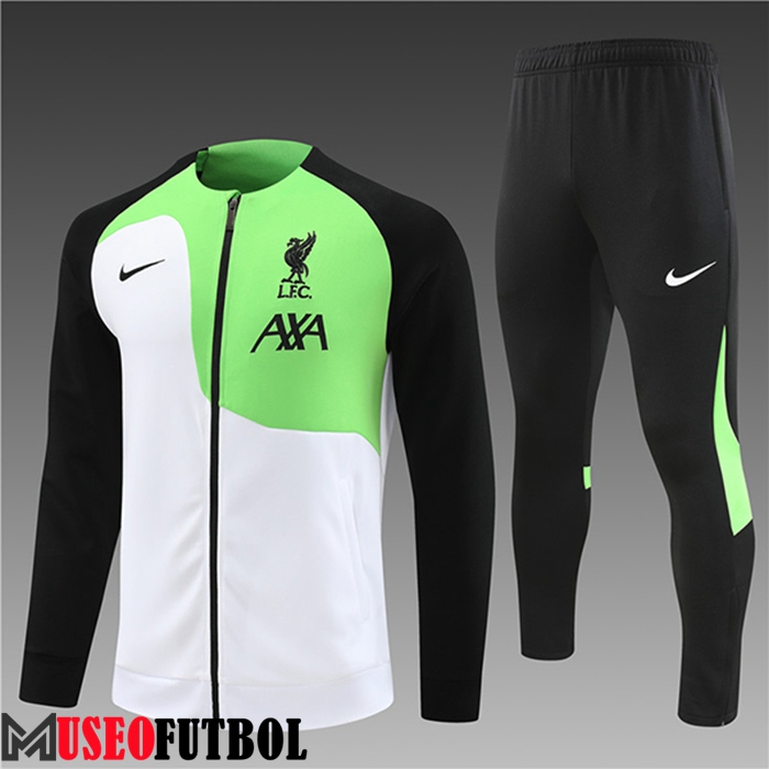 Chandal Equipos De Futbol - Chaqueta FC Liverpool Ninos Blanco 2023/2023