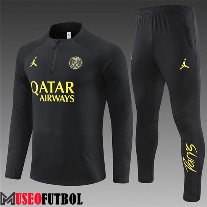 Chandal Equipos De Futbol PSG Jordan Ninos Negro 2022/2023