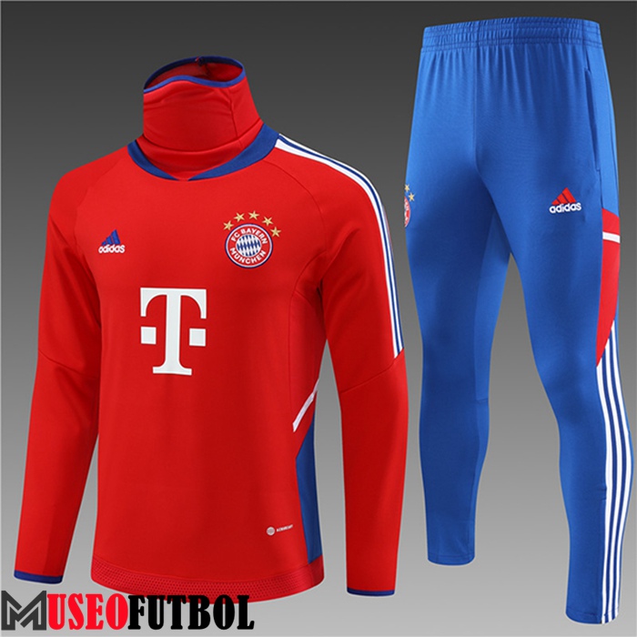 Chandal Equipos De Futbol Bayern Munich High Collar Ninos Rojo 2022/2023