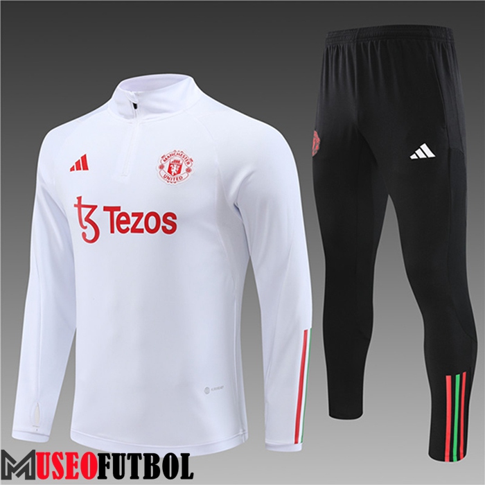 Chandal Equipos De Futbol Manchester United Ninos Blanco 2023/2024