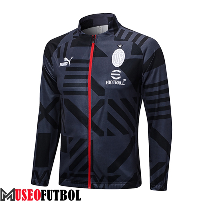 Chaquetas Futbol AC Milan Negro/Gris 2023/2023