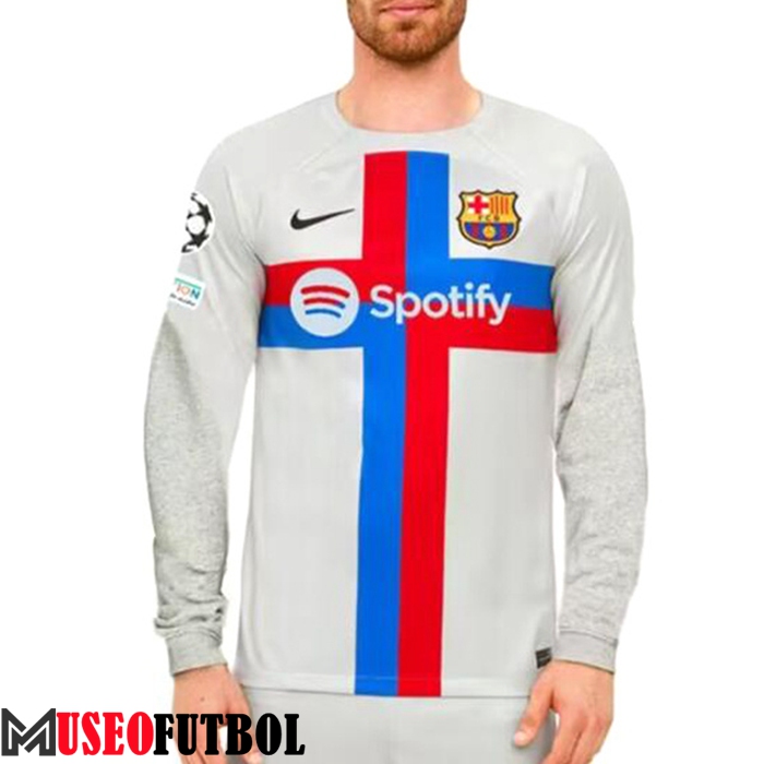 Camisetas De Futbol FC Barcelona Tercera Manga Larga 2023/2024