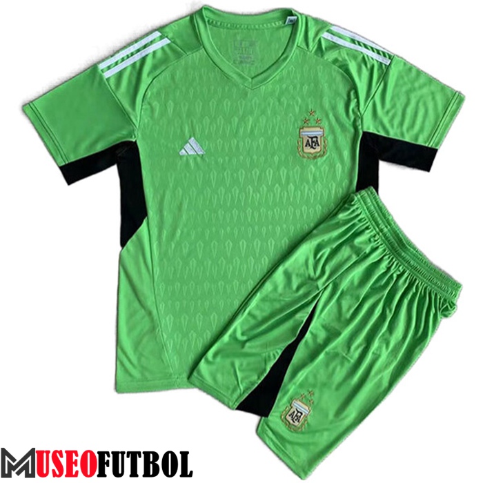 Camisetas De Futbol Argentina Ninos Portero Verde 2023/2024