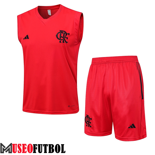 Camiseta Entrenamiento sin mangas + Cortos Flamengo Rojo 2023/2024