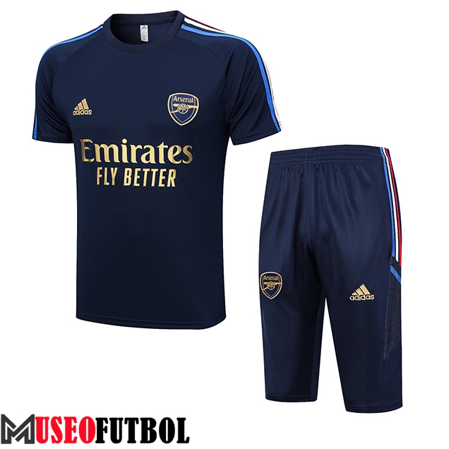 Camiseta Entrenamiento + Cortos Arsenal Azul marino 2023/2024