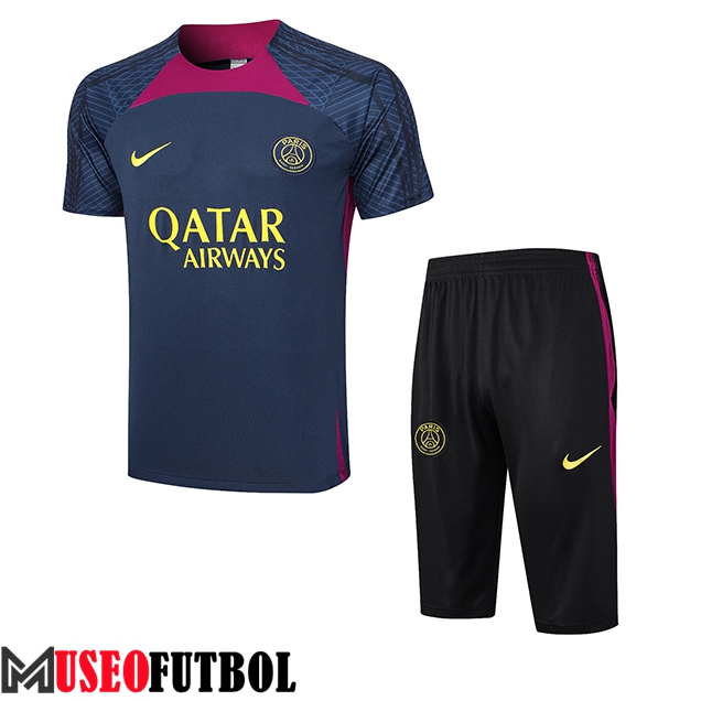 Camiseta Entrenamiento + Cortos PSG Azul marino 2023/2024