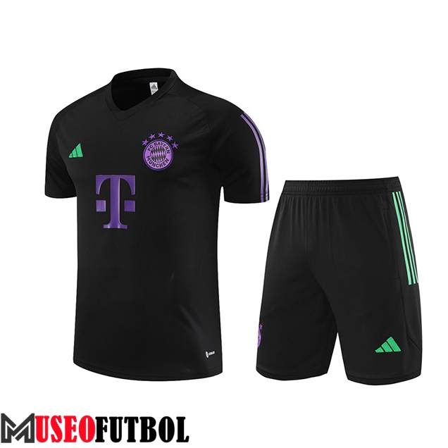 Camiseta Entrenamiento + Cortos Bayern Munich Negro 2023/2024