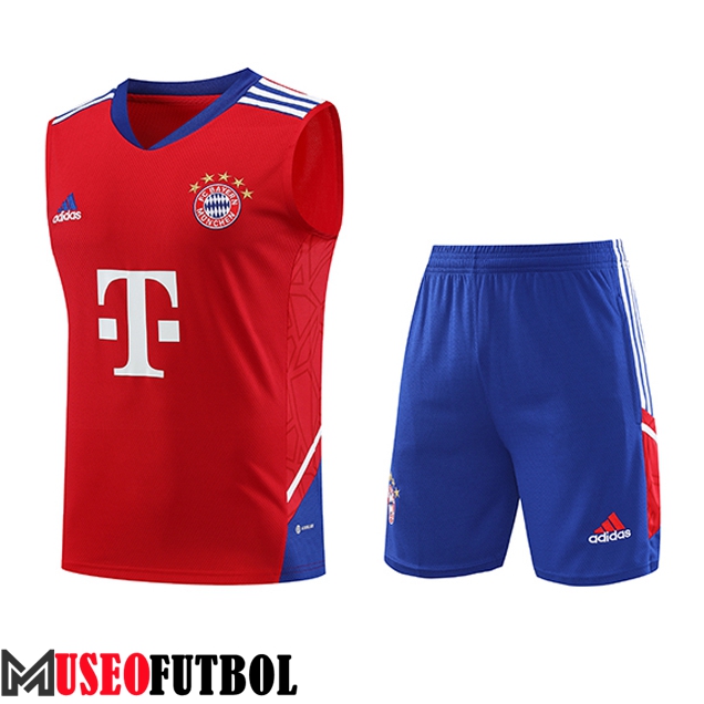 Camiseta Entrenamiento sin mangas + Cortos Bayern Munich Rojo 2023/2024