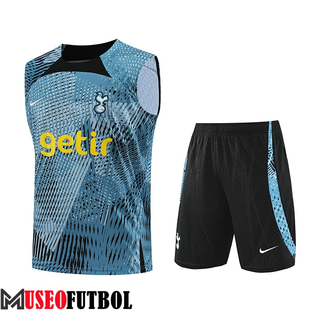 Camiseta Entrenamiento sin mangas + Cortos Tottenham Hotspur Azul Claro 2023/2024